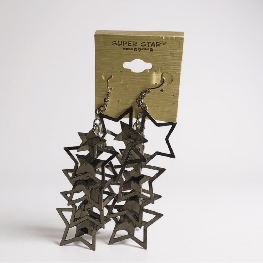Silver Star Earrings